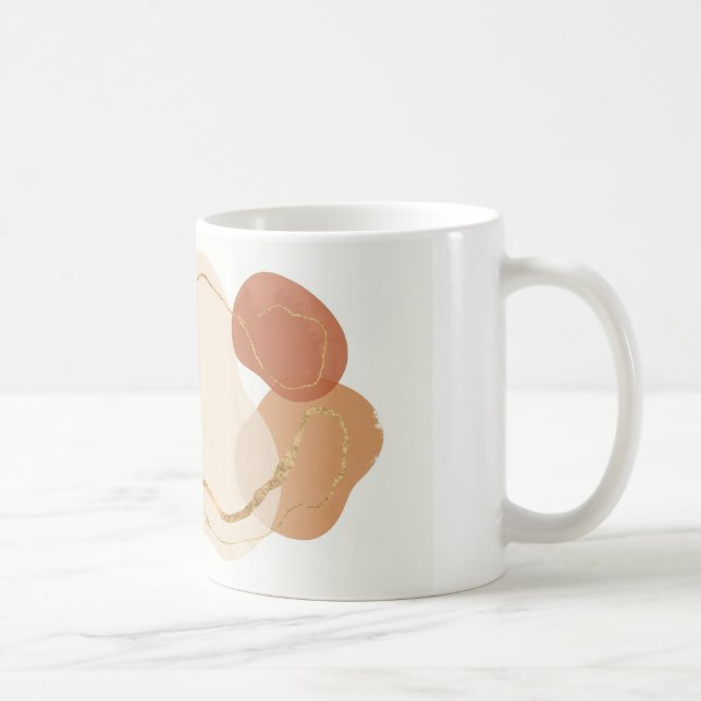 Boho abstrakta former kaffemugg (Höger)