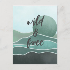 Boho Aesthetic Collage Post Card 030 Vykort