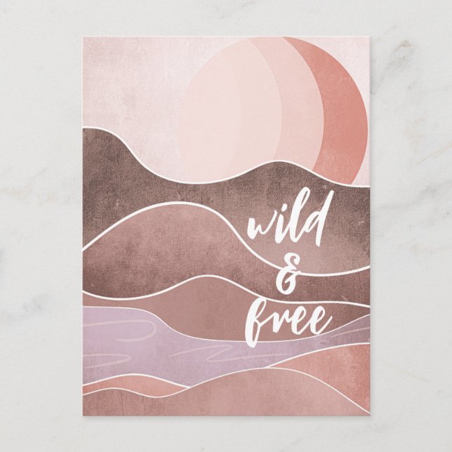 Boho Aesthetic Collage Post Card 031 Vykort (Framsida)