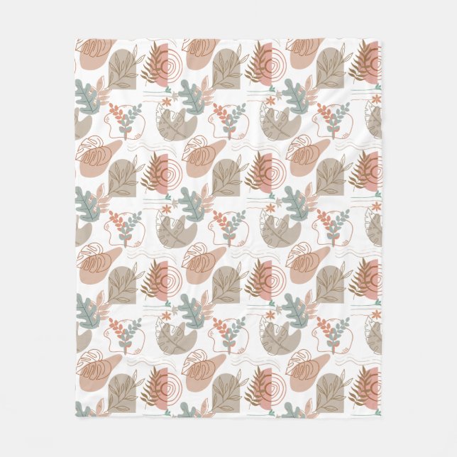 BOHO Aesthetic Mönster A11 Fleecefilt (Framsidan)