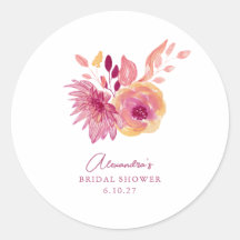 Boho akvarell magenta röda blommor bröllopsfest