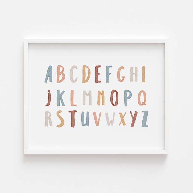 Boho Alphabet liggande poster (Skapare uppladdad)