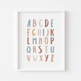 Boho Alphabet-poster Poster