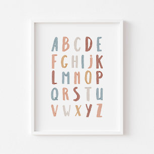 Boho Alphabet-poster Poster