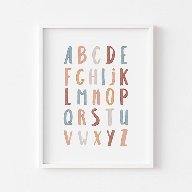 Boho Alphabet-poster Poster (Skapare uppladdad)