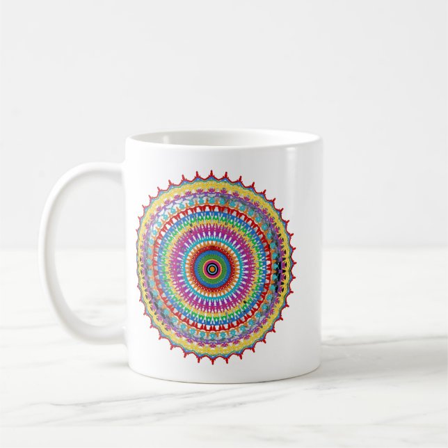 Boho andlig Mandala Kaffemugg (Vänster)
