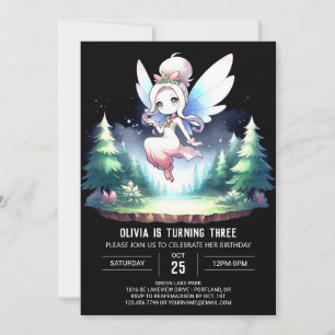 Boho Anpassningsbar Fairy Birthday Inbjudningar