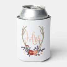 Boho Antler Can Cooler