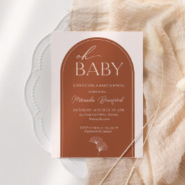 Boho Arch Baby Shower-inbjudan Inbjudningar