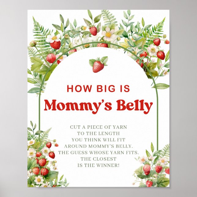 Boho Arch Berry Sweet Hur stort Mamma-belly-spel Poster (Framsidan)