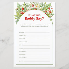 Boho Arch Berry Sweet Vad sa pappa?