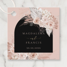 boho arch bröllop gåvor etiketter