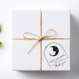 Boho Arch Celestial Crescent Måne Tack Stämpel