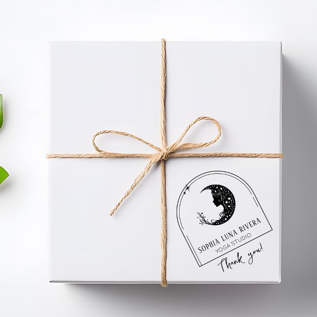 Boho Arch Celestial Crescent Måne Tack Stämpel (Skapare uppladdad)