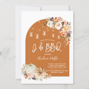Boho Arch Fall Pumpki BBQ - Visningsinbjudan Inbjudningar