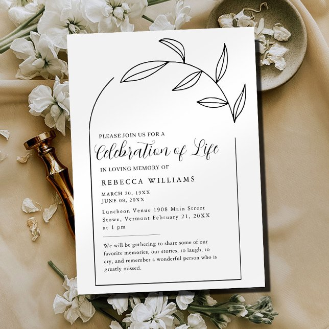 Boho Arch Firande av Liv Invitation Inbjudningar (Skapare uppladdad)