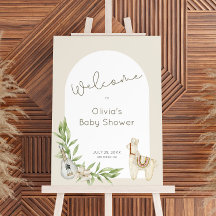 Boho Arch Gender Neutral Baby Shower Välkomsttecke