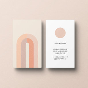 Boho Arch-minimalistiskt Affärskort Visitkort