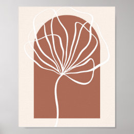 Boho Arch Oversized Botanical Löv 2 Poster