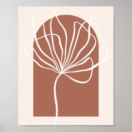 Boho Arch Oversized Botanical Löv 2 Poster