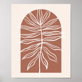 Boho Arch Oversized Botanical Löv 3 Poster