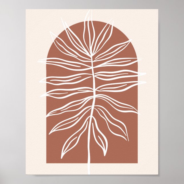 Boho Arch Oversized Botanical Löv 3 Poster (Framsidan)