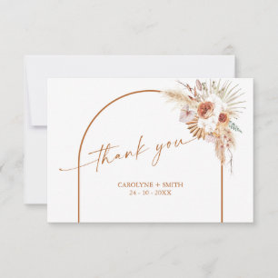 Boho Arch Pampas Grass Baby Shower - tack för ditt