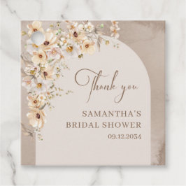 Boho arch sommarvildblomma, rustik Möhippa Gåvor Etiketter