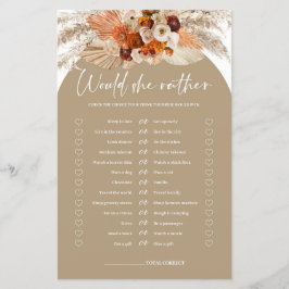 Boho arch teracotta pampas Skulle hon hellre vilja