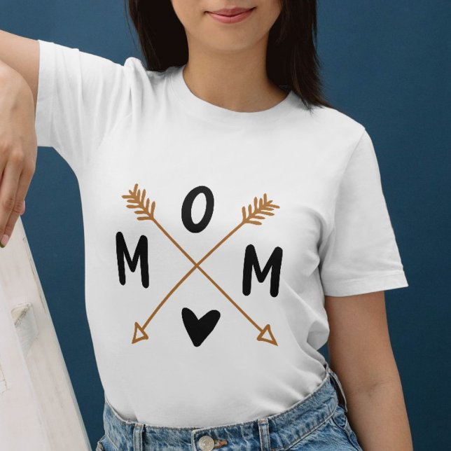 Boho Arrow MAMMA Shirt - Minimaliststammen Mamma T (boho chic mom fashion)