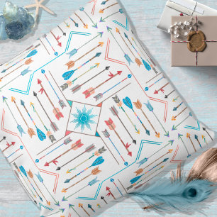 Boho Arrows och Sol Mönster V11 ID748 Kudde