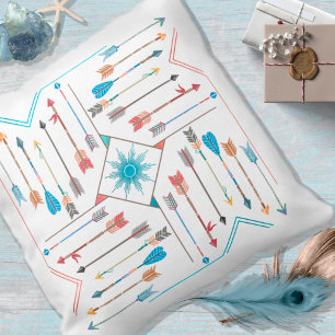 Boho Arrows och Sol V11 Sq ID748 Kudde