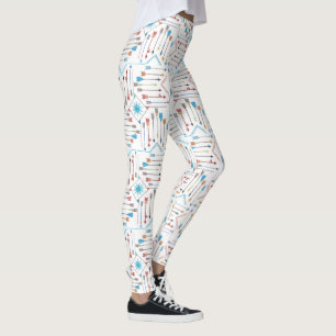 Boho Arrows och Sol V11 White ID748 Leggings