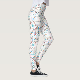 Boho Arrows och Sol V11 White ID748 Leggings