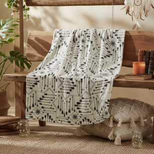 Boho Arrows och Sol V12 ID748 Fleecefilt