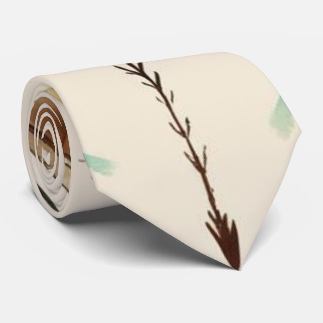 Boho Arrows Teal Brown Neck Tie Slips (Rullad)