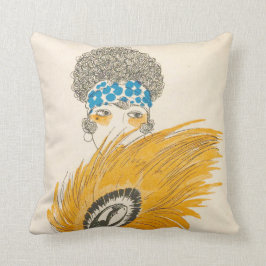 Boho art déco, bomullsdekorativ kudde