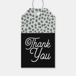 Boho Art Deco Modern Chic Leopard Presentetikett