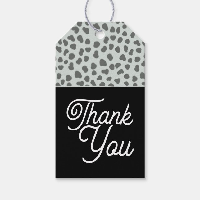 Boho Art Deco Modern Chic Leopard Presentetikett (Framsidan)