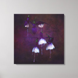 Boho Art Lila Fuchsias i vattenfärg Canvastryck