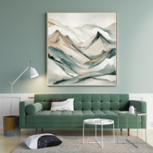 boho art Minimalistlandskapsområden