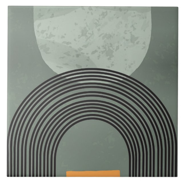 Boho art rainbow kakelplatta (Framsidan)