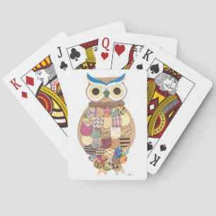 Boho Art-spelkort Stora Uggla #1 Casinokort