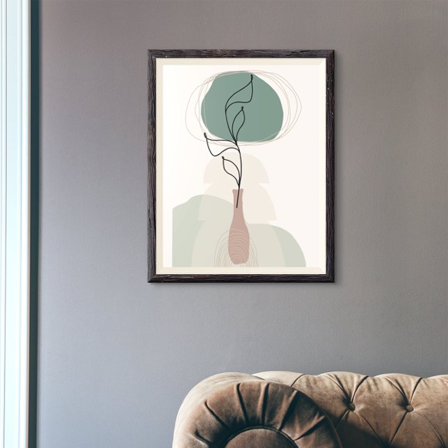 Boho Art Stil Modern Vas Plant Poster (Skapare uppladdad)