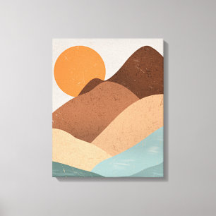 Boho art Sunset Canvastryck