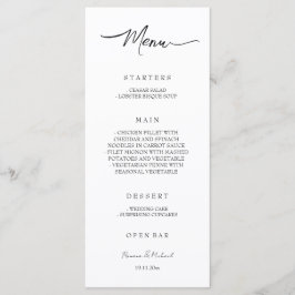 Boho Artistic Fairy Blommigt Garden Watercolor Meny