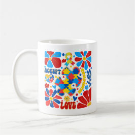 Boho Autism Awareness Kaffemugg