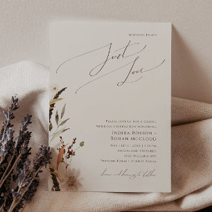 Boho Autumn Beige Ingenting Finare Just Kärlek Brö Inbjudningar