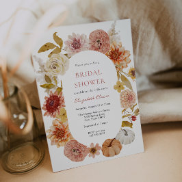 Boho Autumn Morsa och Pumpkins Möhippa Inbjudningar