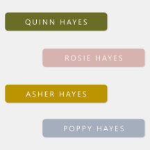 Boho Autumn Namn etiketter